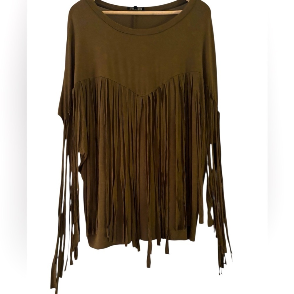POL Party In the Front Fringe Tee NWOT